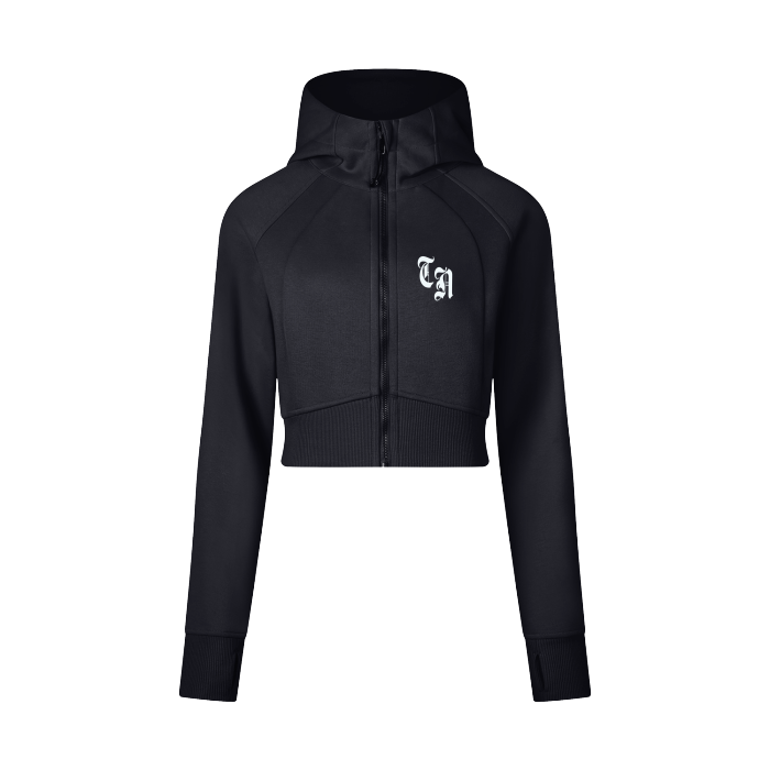 Trailnone Cropped Zip-Up Hoodie