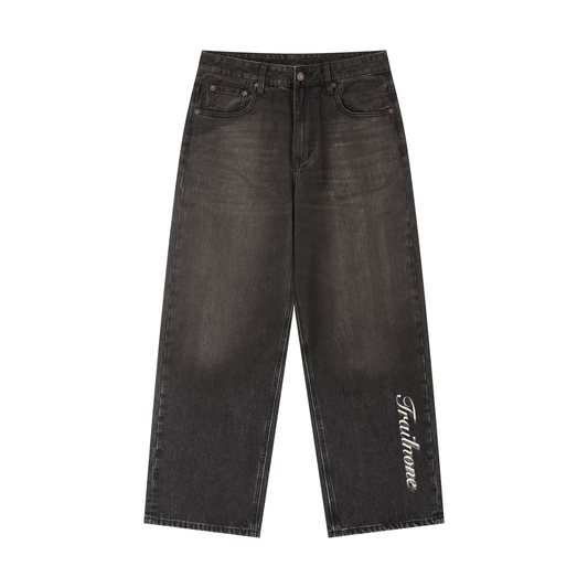 Vintage Wash Heavyweight Denim Jeans