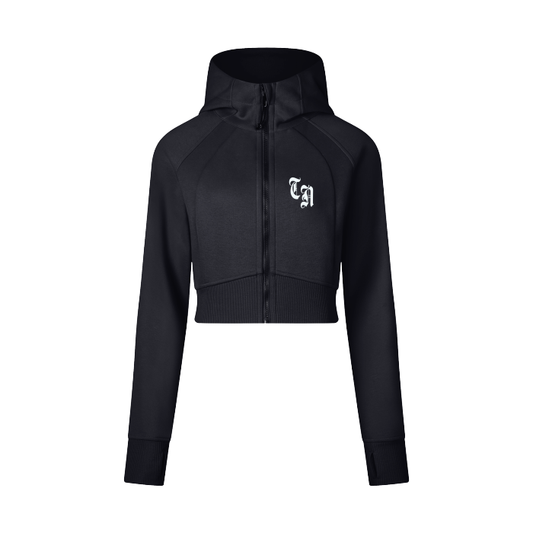 Trailnone Cropped Zip-Up Hoodie
