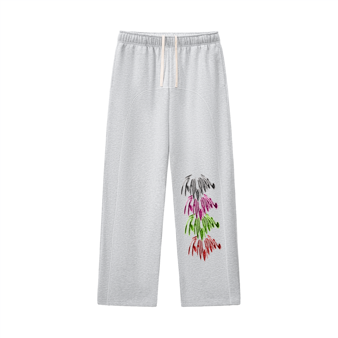 Contrast-Stitched Fleece Sweatpants