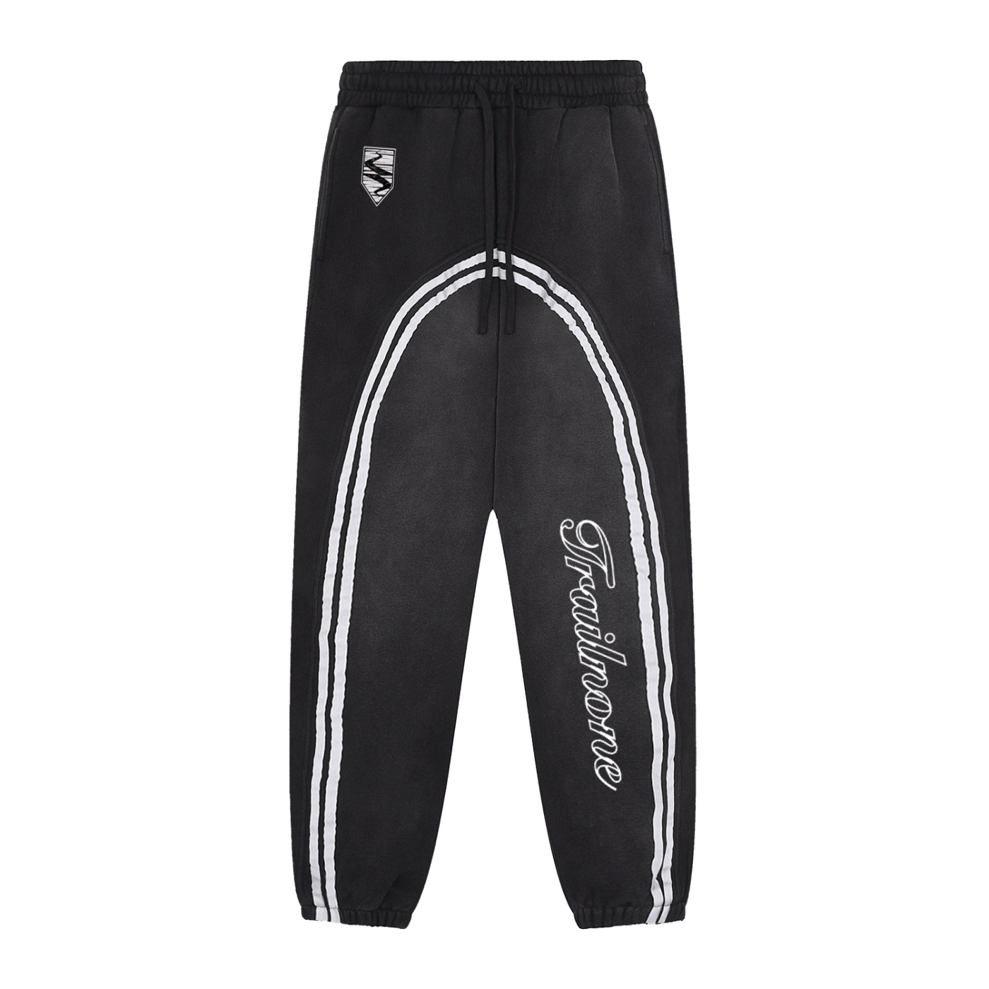 Sun Fade Contrast Tape Fleece Jogged Sweatpants