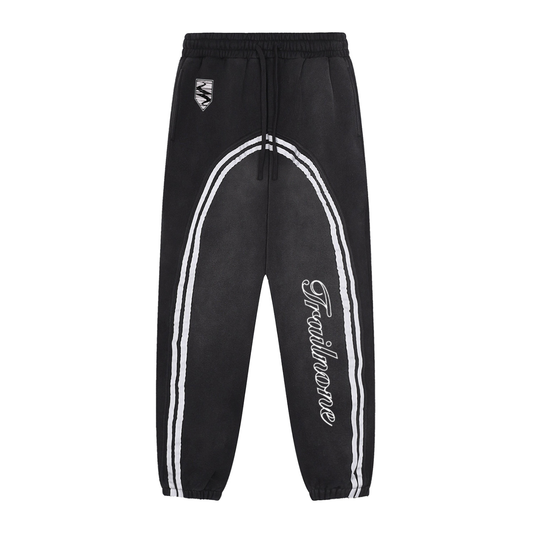 Sun Fade Contrast Tape Fleece Jogged Sweatpants
