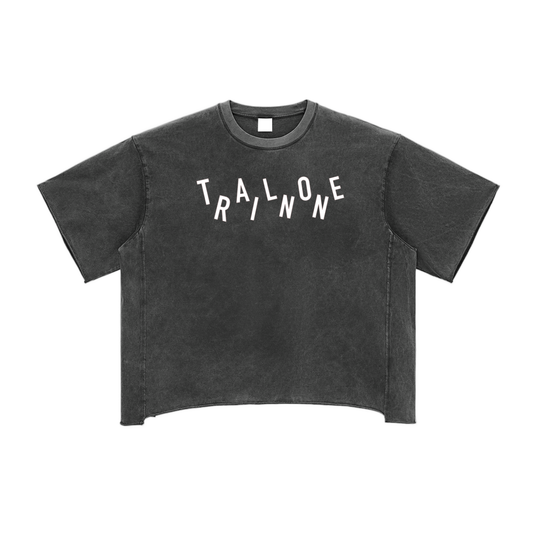 Raw Edge Snow Washed Boxy T-Shirt