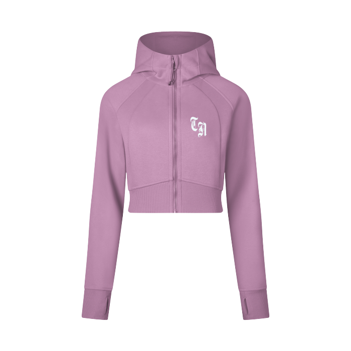 Trailnone Cropped Zip-Up Hoodie