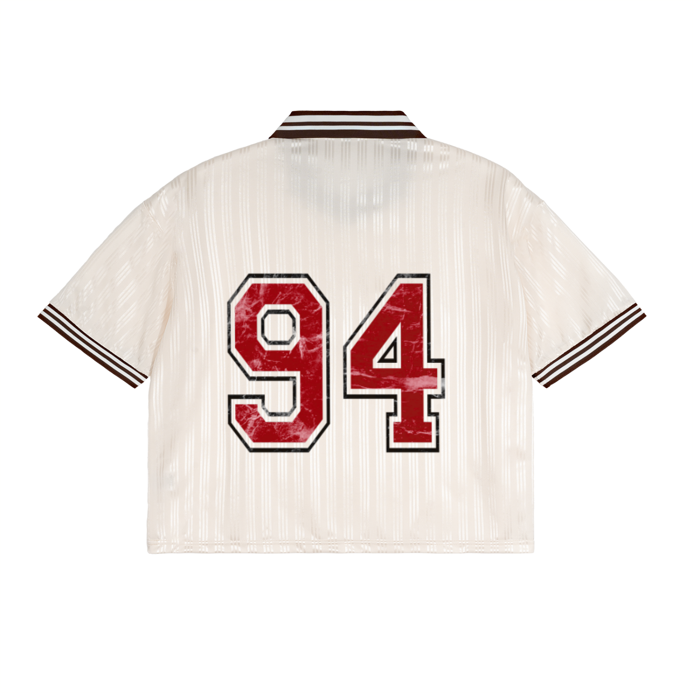 Contrast Stripes Polo Collar T-Shirt