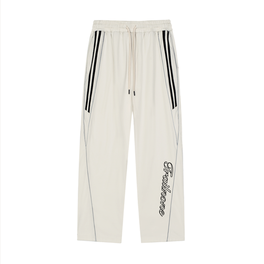Reflection Striped Straight-Leg Sweatpants