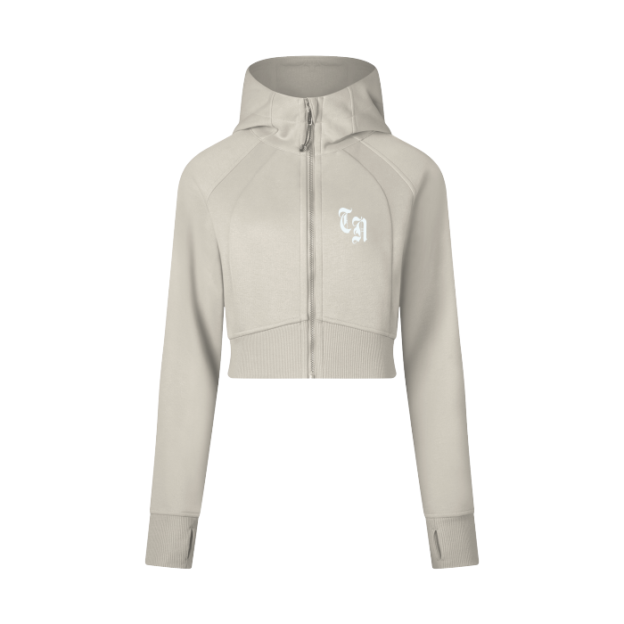 Trailnone Cropped Zip-Up Hoodie